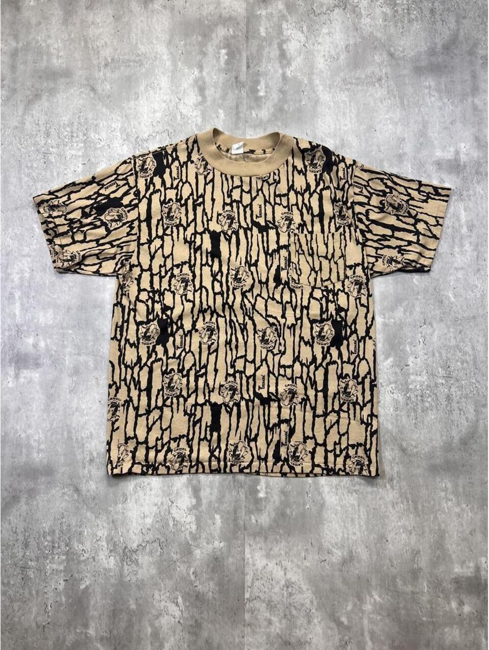 Vintage Camel Cigarettes Camo Pocket T-Shirt Made in USA Single Stitch